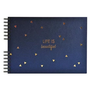 Fotóalbum Exacompta spirál, 32x22 cm, 25 lap, Life, kék 