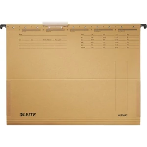 Függőmappa Leitz ALPHA oldalt zárt natúr 25db/doboz