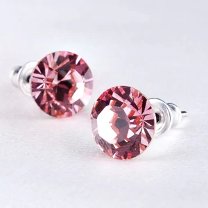 Swarovski fülbevaló Hölgyeknek 1 kristályos rózsaszín 8mm MADE WITH SWAROVSKI ELEMENTS