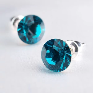 Swarovski fülbevaló Hölgyeknek 1 kristályos türkizkék 8mm MADE WITH SWAROVSKI ELEMENTS