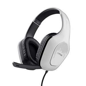 Fülhallgató mikrofonnal gaming TRUST GXT415 Zirox fehér