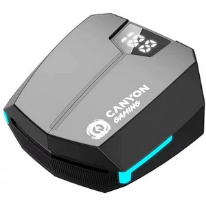 Fülhallgató vezeték nélküli Bluetooth 45780 gaming CANYON DoubleBee GTWS-2 fekete
