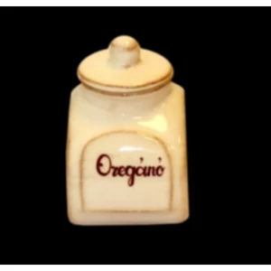 Fűszertartó kerámia antikolt, kézzel festett 7,5x8,5x11,5cm