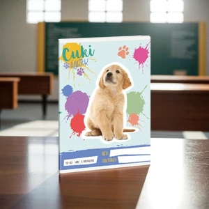 Füzet 12-32 A5 Vonalas Ars Una Cuki-Golden Retriever (5495) 25 53603494 3.osztályos prémium minőség