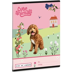 Füzet 12-32 A5 Vonalas Ars Una Cute Animals Doggie (5458) 25 53603494 3.osztályos prémium minőségű fü
