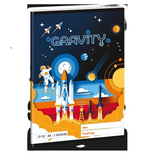 Füzet 12-32 A5 vonalas Ars Una Gravity (5367) 24 űrhajó 53603494 3.osztályos prémium minőségű fü