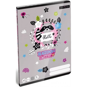 Füzet 12-32 A5 vonalas Lizzy Lollipop-Raccoon Sweetie 21' 3.osztályos füzet