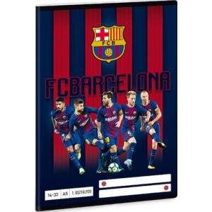 Füzet 14-32 A5 vonalas Ars Una FC Barcelona - focis 18 1. osztályos füzet prémium minőség