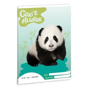 Füzet 14-32 A5 vonalas Ars Una Cuki-Panda (5430) 24 53583499 1.osztályos füzet prémium minős