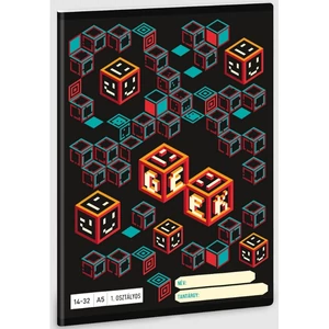 Füzet 14-32 A5 vonalas Ars Una Geek (5256) 23 kocka 53583499 1.osztályos füzet prémium minős