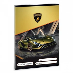 Füzet 14-32 A5 vonalas Ars Una Lamborghini (5066) 21 53583499 1.osztályos füzet prémium minős