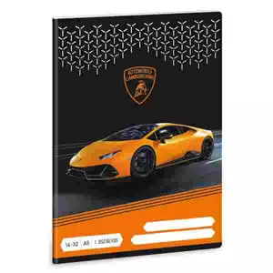 Füzet 14-32 A5 vonalas Ars Una Lamborghini (5125) 22 53581259 1. osztályos füzet prémium