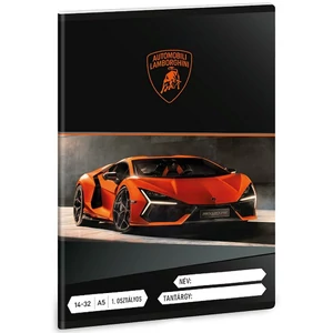 Füzet 14-32 A5 Vonalas Ars Una Lamborghini (5446) 25 53583499 1.osztályos füzet prémium minős