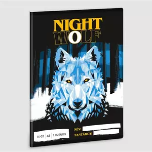 Füzet 14-32 A5 vonalas Ars Una Nightwolf Farkas (5257) 23 1.osztályos füzet prémium minőség