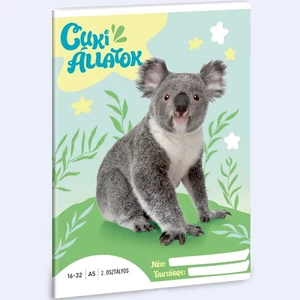 Füzet 16-32 A5 vonalas Ars Una Cuki-Koala (5428) 24 53593498 2.osztályos füzet prémium minős