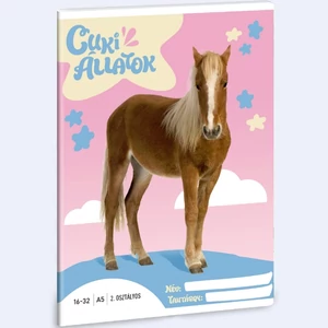 Füzet 16-32 A5 vonalas Ars Una Cuki-Palomino póni (5431) 24 53593498 2.osztályos füzet prémium minős