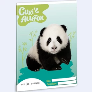 Füzet 16-32 A5 vonalas Ars Una Cuki-Panda (5430) 24 53593498 2.osztályos füzet prémium minős