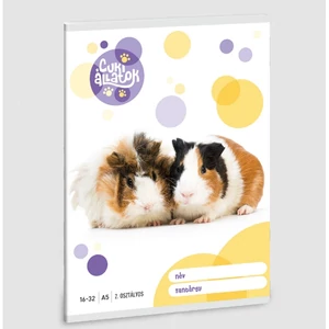 Füzet 16-32 A5 vonalas Ars Una Cuki-Tengerimalac (5308) 23 53593498 2.osztályos füzet prémium minős