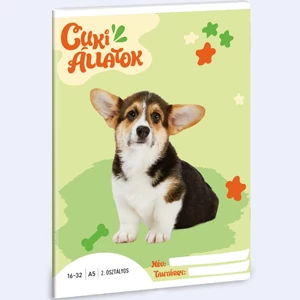 Füzet 16-32 A5 vonalas Ars Una Cuki-Welsh Corgi (5432) 24 53593498 2.osztályos füzet prémium minős