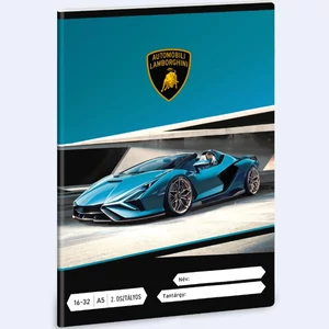 Füzet 16-32 A5 vonalas Ars Una Lamborghini (5336) 24 autó 53593498 2.osztályos füzet prémium minős