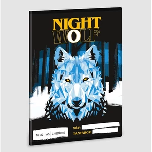 Füzet 16-32 A5 vonalas Ars Una Nightwolf Farkas (5257) 23 53593498 2.osztályos füzet prémium minős