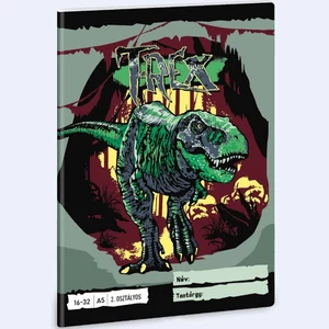 Füzet 16-32 A5 vonalas Ars Una T-Rex Dínó (5346) 24 53593498 2.osztályos füzet prémium minős