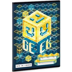 Füzet 16-32 A5 vonalas Ars Una Geek - Kocka 19 53593498 2.osztályos füzet prémium minős
