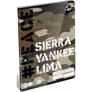 Füzet 16-32 A5 vonalas Lizzy Peace-Alpha-Tango-Mike 21' 2. osztályos füzet