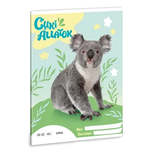 Füzet 20-32 A5 sima Ars Una Cuki-Koala (5428) 24 53614285 prémium minőségű füzet