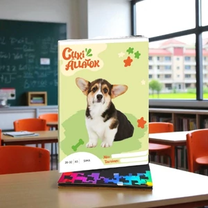 Füzet 20-32 A5 sima Ars Una Cuki-Welsh Corgi (5432) 24 53614322 prémium minőségű füzet