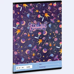 Füzet 20-32 A5 sima Ars Una Enchanted (5350) 24 lila 53613509 prémium minőségű füzet