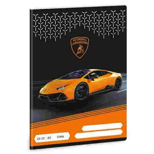 Füzet 20-32 A5 sima Ars Una Lamborghini (5125) 22 53611253 prémium minőségű füzet