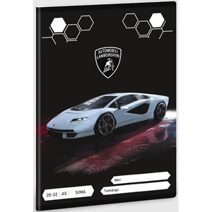 Füzet 20-32 A5 sima Ars Una Lamborghini (5254) 23 53612540 prémium minőségű füzet