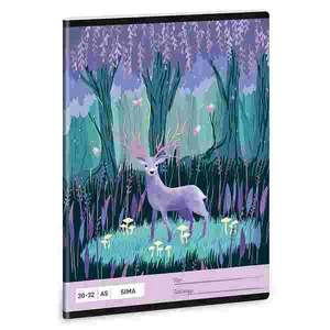 Füzet 20-32 A5 sima Ars Una Midnight Wish (5129) 22 53611291 prémium minőségű füzet