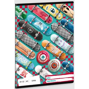 Füzet 20-32 A5 sima Ars Una Rollin’ Mania (5228) 23 gördeszka 53612281 prémium minőségű füzet
