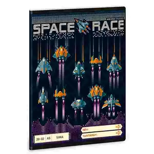 Füzet 20-32 A5 sima Ars Una Space Race (5143) 22 53611437 prémium minőségű füzet