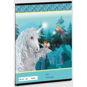 Füzet 20-32 A5 sima Ars Una Stardust (5258) 23 unikornis 53612588 prémium minőségű füzet