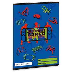 Füzet 20-32 A5 sima Ars Una Ultimate Gamer (5141) 22 53611413 prémium minőségű füzet