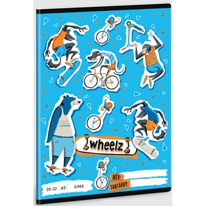 Füzet 20-32 A5 sima Ars Una Wheelz (5262) 23 53612625 prémium minőségű füzet