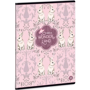 Füzet 20-40 A5 sima Ars Una wonderland rabbit 40lap 19' 93159449 prémium minőségű füzet