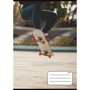 Füzet 21-32 A5 vonalas 32 lap, 4-8. osztály, COOL BY VICTORIA Skateboard