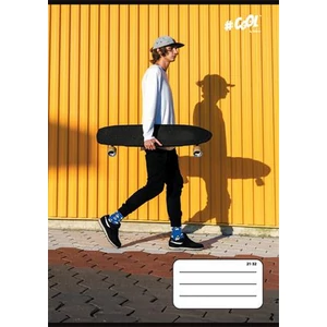 Füzet 21-32 A5 vonalas 32 lap, 4-8. osztály, COOL BY VICTORIA Skateboard
