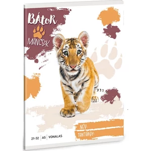 Füzet 21-32 A5 Vonalas Ars Una Bátor Mancsok-Tigris (5501) 25 53625014