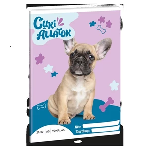 Füzet 21-32 A5 vonalas Ars Una Cuki-Francia bulldog (5426) 24 53624260 4-8.osztályig prémium minőség