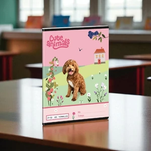 Füzet 21-32 A5 Vonalas Ars Una Cute Animals Doggie (5458) 25 53624581 prémium minőség