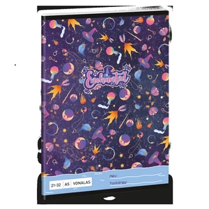 Füzet 21-32 A5 vonalas Ars Una Enchanted (5350) 24 lila 53623508 4-8.osztályig prémium minőség