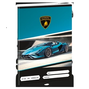 Füzet 21-32 A5 vonalas Ars Una Lamborghini (5336) 24 autó 53623362 4-8.osztályig prémium minőség