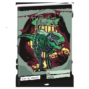 Füzet 21-32 A5 vonalas Ars Una T-Rex Dínó (5346) 53623461 4-8.osztályig prémium minőség
