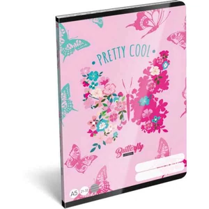 Füzet 21-32 A5 vonalas Lizzy Lollipop Cute Butterfly Lizzy kollekció
