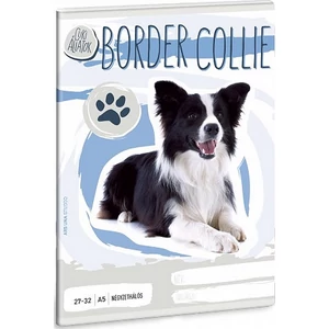 Füzet 27-32 A5 kockás Ars Una Cuki állatok Border Collie 20' 53630315 prémium füzet négyzethálós
